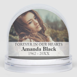 Heaven Is Her Home Cross Sister Photo Snow Globe