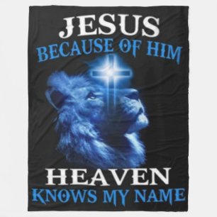 HEAVEN KNOWS MY NAME FLEECE BLANKET