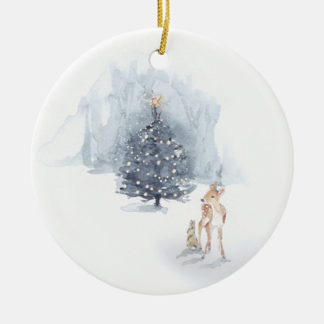 Heaven & Nature Ceramic Ornament (Front)