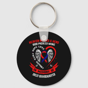 Heaven Needed A Hero God Great Granddaughter Chd A Keychain