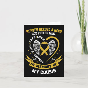 Heaven Needed A Hero God Picked My Cousin Childhoo Card