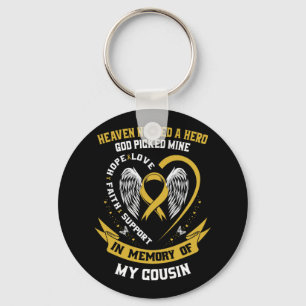 Heaven Needed A Hero God Picked My Cousin Childhoo Keychain