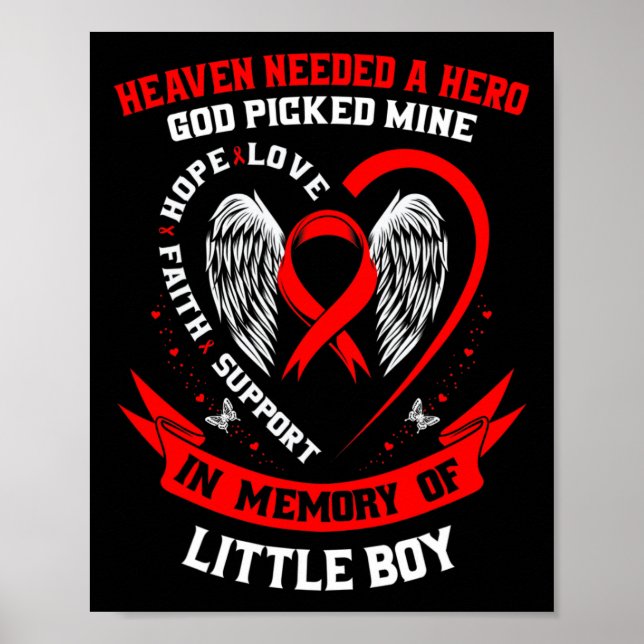 Heaven Needed A Hero God Picked Son Little Boy Hea Poster (Front)