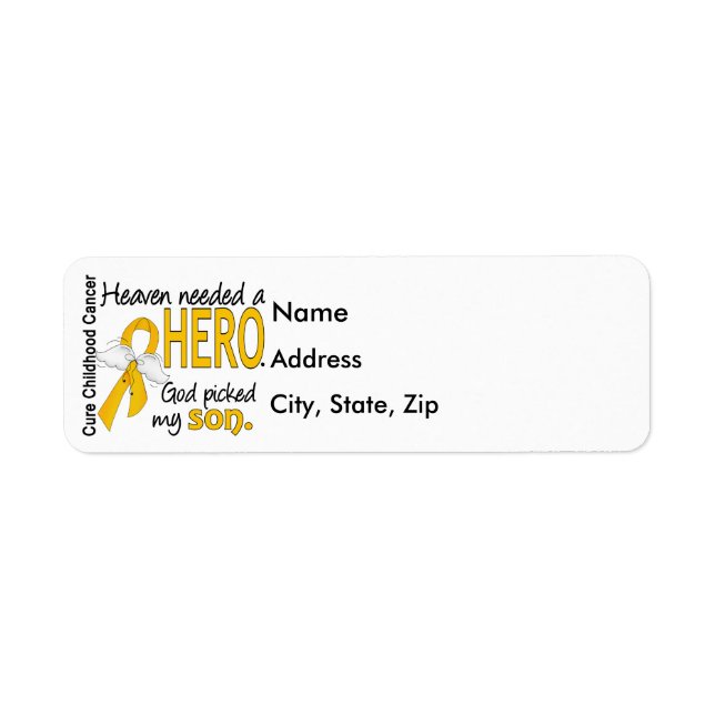 Heaven Needed Hero Son Childhood Cancer (Front)