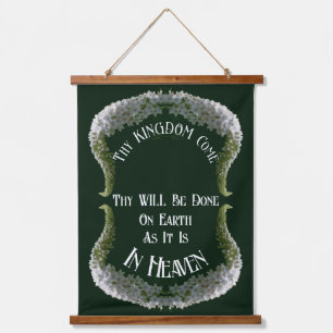 Heaven On Earth Wildflower Abstract Inspirational Hanging Tapestry