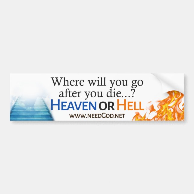 Heaven or Hell Car Decal (Front)