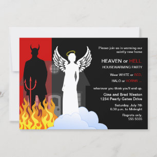 Heaven or Hell Housewarming Party Invitation