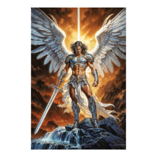 Heaven’s Golden Vanguard Archangel Michael Photo Print