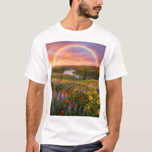 Heaven’s Path: Double Rainbow & Wildflower Dreamsc T-Shirt