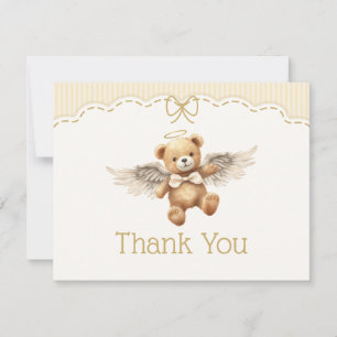 Heaven Sent Angel Baby Shower Thank You Card