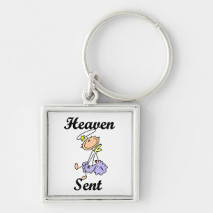 Heaven Sent Angel T-shirts and Gifts Keychain