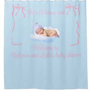 Heaven Sent Baby Shower Backdrop