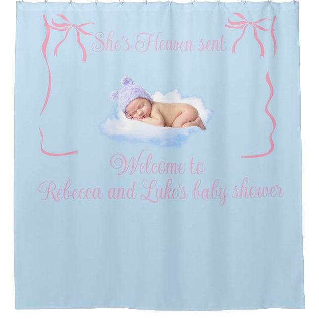Heaven Sent Baby Shower Backdrop (Front)