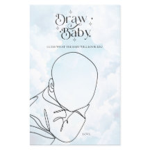 Heaven Sent Baby Shower Game Draw Baby
