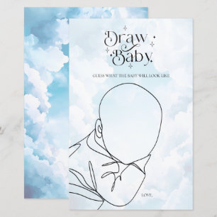 Heaven Sent Baby Shower Game Draw Baby