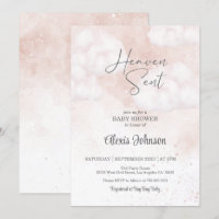 Heaven Sent Baby Shower Pink