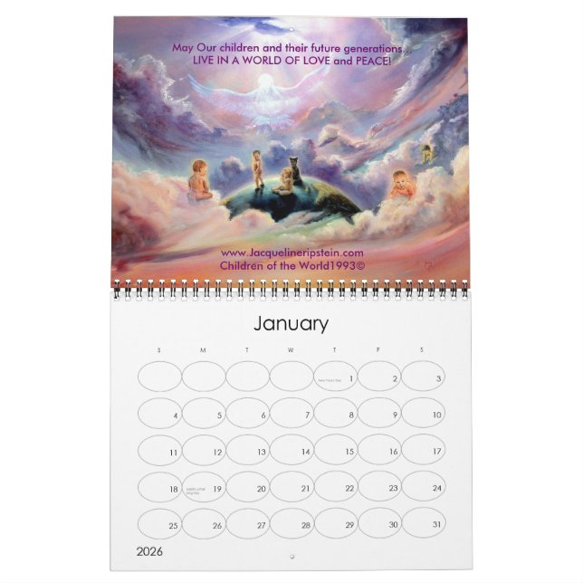 Heaven to Earth an Inspiring every day- Customized Calendar (Jan 2026)