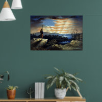 Heavenly American Flag in Sky, Zouave Civil War