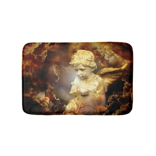 Heavenly Angel Cherub Bath Mat (Front)