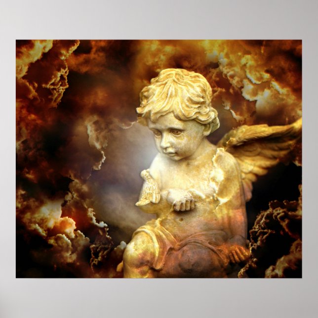 Heavenly Angel Cherub Poster (Front)