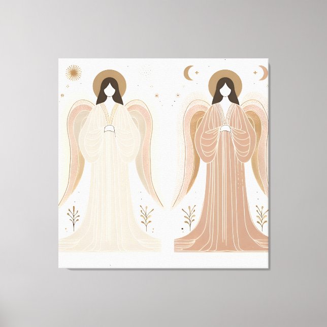 Heavenly Angels Canvas Wall Art (Front)