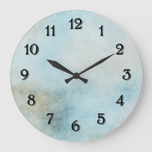 Heavenly Blue Large Clock (Front)