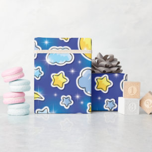 Heavenly Blue Sky Wrapping Paper