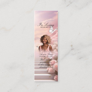 Heavenly Butterflies Memorial Bookmark - HBM001 Mini Business Card