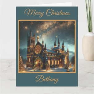 Heavenly Cathedral at Christmas Card