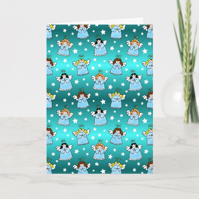 Heavenly Christmas Angels Pattern Card (Front)