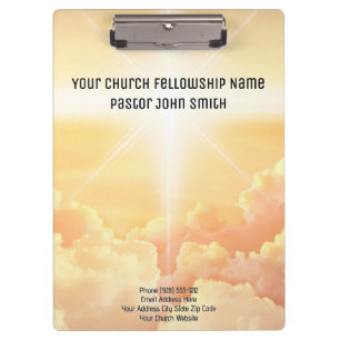 Heavenly Cloud Church Office Clipboard
