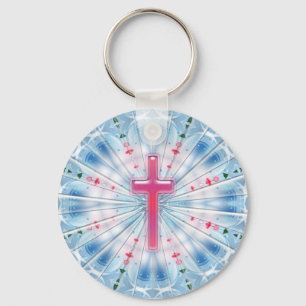HEAVENLY CROSS KEYCHAIN