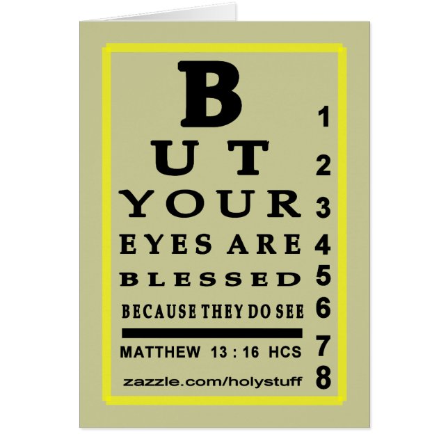 HEAVENLY EYE CHART... (Front)