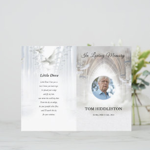 Heavenly Funeral Program Template