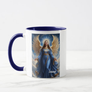 Heavenly Guardian Angel With Blue Gown  Mug
