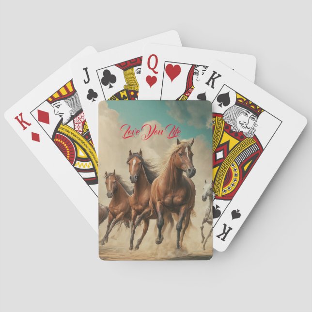 Heavenly Horses Playing Cards (Back)