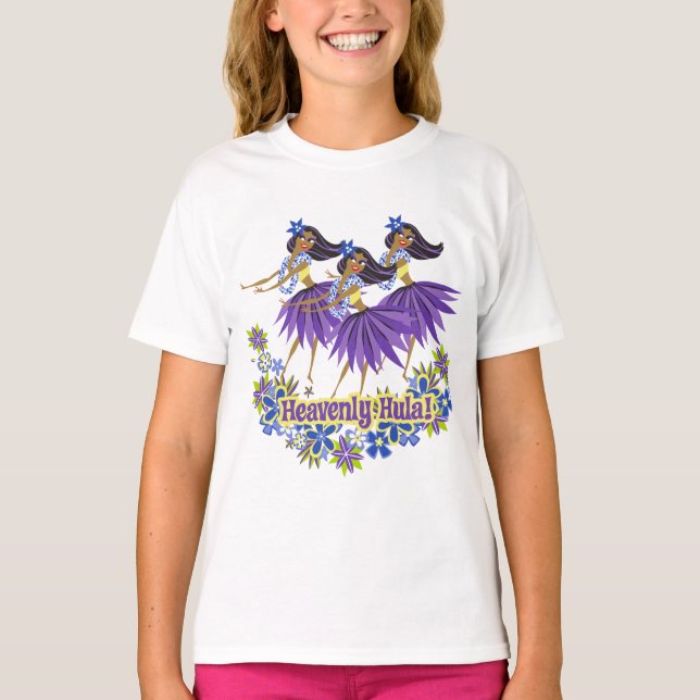 Heavenly Hula! Girls T-Shirt (Front)