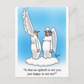 Heavenly Humour Angel Cartoon Gift! Postcard