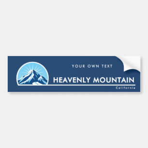 Heavenly Mountain California mount ski resort Bumper Sticker
