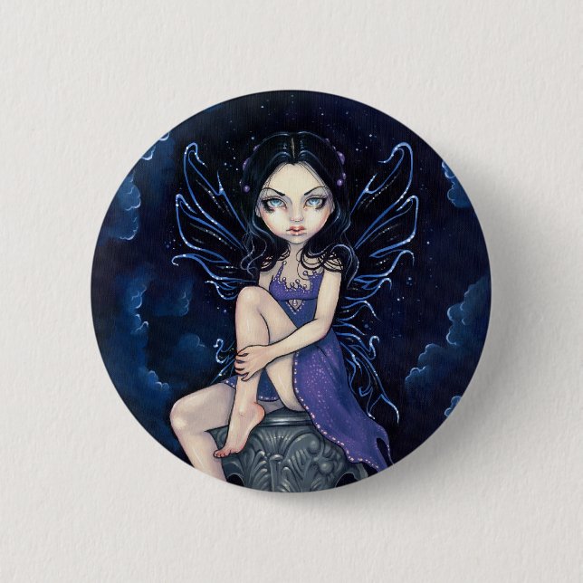 "Heavenly Nightshade" Button (Front)