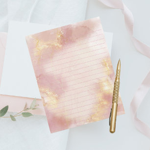 Heavenly Pink Watercolor Stationery