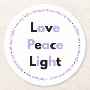 Heavenly prayer Posavasos Round Paper Coaster