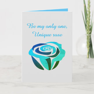 Heavenly rose valentine's day holiday card