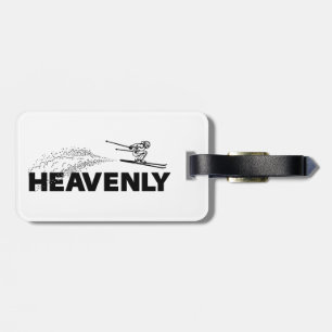 Heavenly Ski Resort California Nevada Ski Jumper Luggage Tag