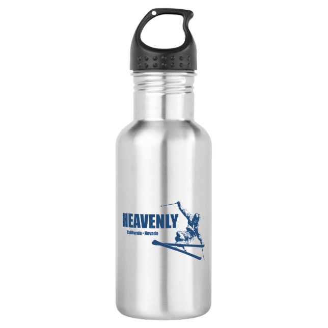 Heavenly Ski Resort California Nevada Skier 532 Ml Water Bottle (Front)