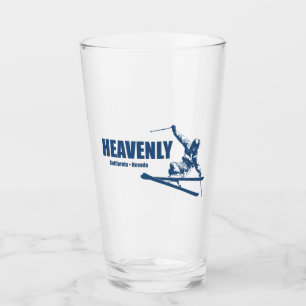 Heavenly Ski Resort California Nevada Skier Glass