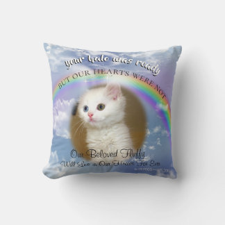 Heavenly Sky With Halo  Pet Memorial Throw Pillow