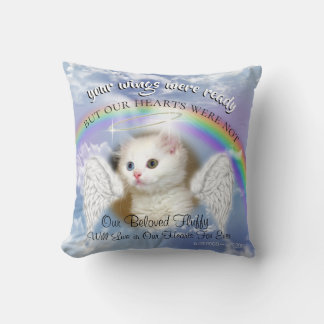 Heavenly Sky With Rainbow 2  Pet Memorial Throw Pillow