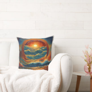 Heavenly Sound Waves Pillow