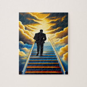 Heavenly Stairs Christian Art Puzzle